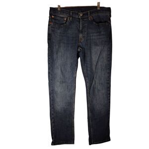 Levi's 511 jeans mens 34x30 blue denim stretch slim fit straight leg dark wash